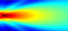 ultrasound beam simulation longitudinal view